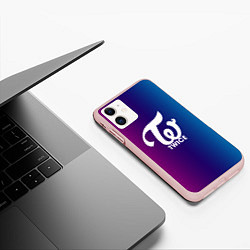 Чехол iPhone 11 матовый TWICE, цвет: 3D-светло-розовый — фото 2