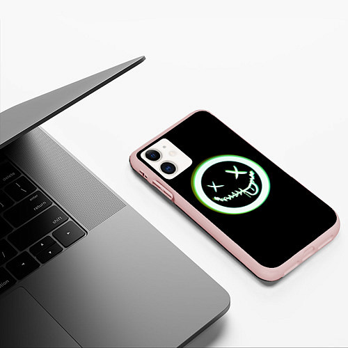 Чехол iPhone 11 матовый SMLМОД / 3D-Светло-розовый – фото 3