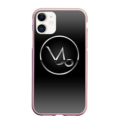 Чехол iPhone 11 матовый Capricorn Козерог, цвет: 3D-светло-розовый