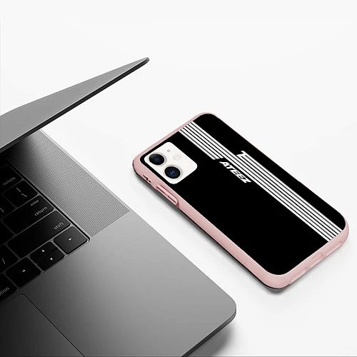Чехол iPhone 11 матовый ATEEZ / 3D-Светло-розовый – фото 3