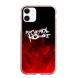 Чехол iPhone 11 матовый My Chemical Romance, цвет: 3D-светло-розовый