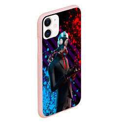 Чехол iPhone 11 матовый Fortnite 004, цвет: 3D-светло-розовый — фото 2