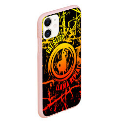 Чехол iPhone 11 матовый Fortnite, цвет: 3D-светло-розовый — фото 2