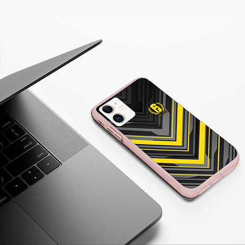 Чехол iPhone 11 матовый Rainbow Six Siege / 3D-Светло-розовый – фото 3