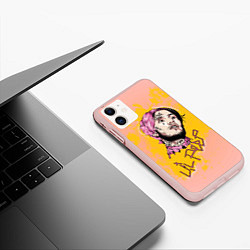 Чехол iPhone 11 матовый Lil Peep, цвет: 3D-светло-розовый — фото 2