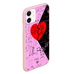 Чехол iPhone 11 матовый LIL PEEP, цвет: 3D-светло-розовый — фото 2