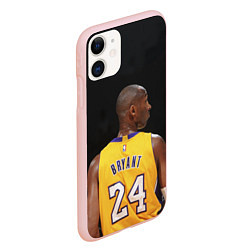 Чехол iPhone 11 матовый Kobe Bryant, цвет: 3D-светло-розовый — фото 2