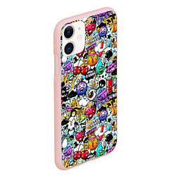 Чехол iPhone 11 матовый Stickerboom, цвет: 3D-светло-розовый — фото 2