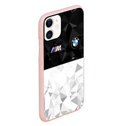 Чехол iPhone 11 матовый BMW M SPORT, цвет: 3D-светло-розовый — фото 2