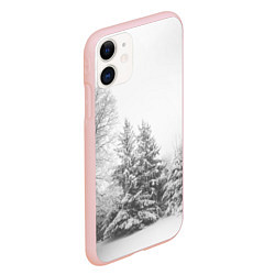 Чехол iPhone 11 матовый Winter Storm, цвет: 3D-светло-розовый — фото 2