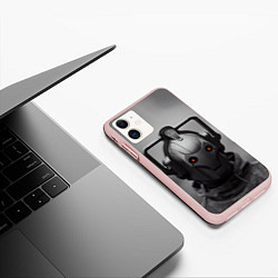 Чехол iPhone 11 матовый CYBERMAN, цвет: 3D-светло-розовый — фото 2