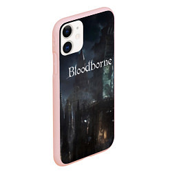 Чехол iPhone 11 матовый Bloodborne, цвет: 3D-светло-розовый — фото 2