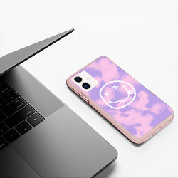 Чехол iPhone 11 матовый NIRVANA, цвет: 3D-светло-розовый — фото 2