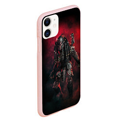 Чехол iPhone 11 матовый PREDATOR, цвет: 3D-светло-розовый — фото 2