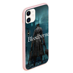 Чехол iPhone 11 матовый Bloodborne, цвет: 3D-светло-розовый — фото 2