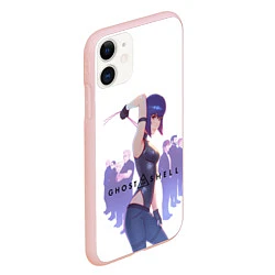 Чехол iPhone 11 матовый Ghost in the Shell Section 9, цвет: 3D-светло-розовый — фото 2