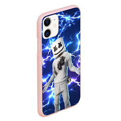 Чехол iPhone 11 матовый FORTNITE x MARSHMELLO, цвет: 3D-светло-розовый — фото 2
