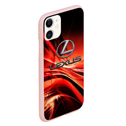 Чехол iPhone 11 матовый LEXUS, цвет: 3D-светло-розовый — фото 2