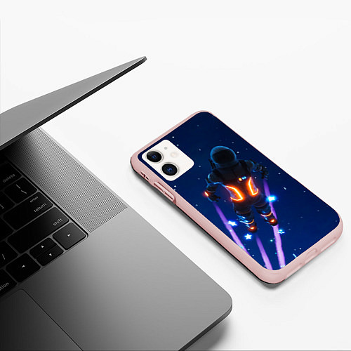 Чехол iPhone 11 матовый Dark Voyager / 3D-Светло-розовый – фото 3