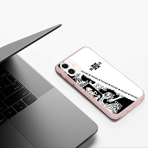 Чехол iPhone 11 матовый Павел / 3D-Светло-розовый – фото 3