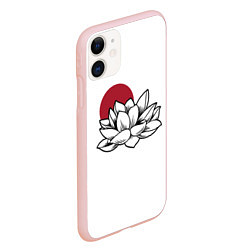 Чехол iPhone 11 матовый Кувшинка Z, цвет: 3D-светло-розовый — фото 2