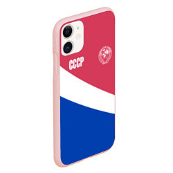 Чехол iPhone 11 матовый СССР, цвет: 3D-светло-розовый — фото 2