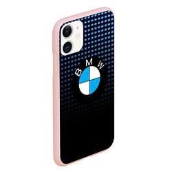 Чехол iPhone 11 матовый BMW, цвет: 3D-светло-розовый — фото 2