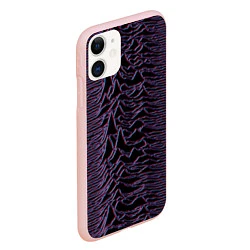 Чехол iPhone 11 матовый Joy Division Glitch, цвет: 3D-светло-розовый — фото 2