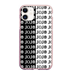 Чехол iPhone 11 матовый JoJo Bizarre Adventure, цвет: 3D-светло-розовый