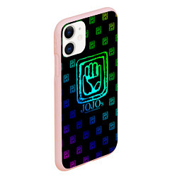 Чехол iPhone 11 матовый JoJo Bizarre Adventure, цвет: 3D-светло-розовый — фото 2