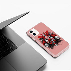 Чехол iPhone 11 матовый Ронин, цвет: 3D-светло-розовый — фото 2