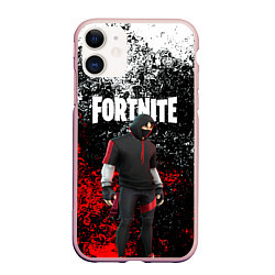 Чехол iPhone 11 матовый IKONIK FORTNITE, цвет: 3D-светло-розовый