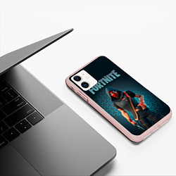 Чехол iPhone 11 матовый Street Serpent Fortnite, цвет: 3D-светло-розовый — фото 2