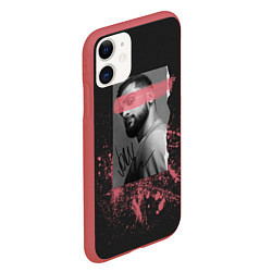 Чехол iPhone 11 матовый JONY, цвет: 3D-красный — фото 2
