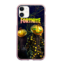 Чехол iPhone 11 матовый Fortnite Jack Gourdon, цвет: 3D-светло-розовый