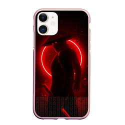 Чехол iPhone 11 матовый SAMURAI, цвет: 3D-светло-розовый