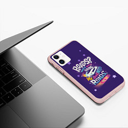 Чехол iPhone 11 матовый Back to the Future, цвет: 3D-светло-розовый — фото 2