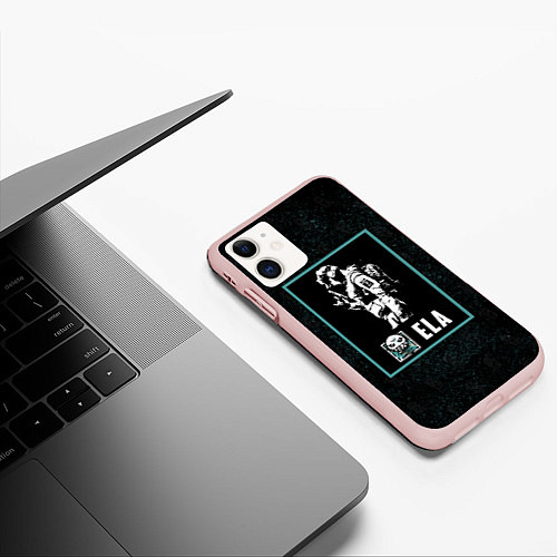 Чехол iPhone 11 матовый Ela / 3D-Светло-розовый – фото 3