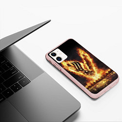 Чехол iPhone 11 матовый ВИКИНГИ VIKINGS V, цвет: 3D-светло-розовый — фото 2