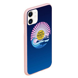 Чехол iPhone 11 матовый Bondi Beach Sydney, цвет: 3D-светло-розовый — фото 2
