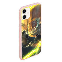 Чехол iPhone 11 матовый ZENITSU ЗЕНИТСУ ЛОГО спина, цвет: 3D-светло-розовый — фото 2
