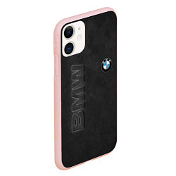 Чехол iPhone 11 матовый BMW LOGO AND INSCRIPTION, цвет: 3D-светло-розовый — фото 2