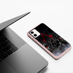 Чехол iPhone 11 матовый All Assassins, цвет: 3D-светло-розовый — фото 2