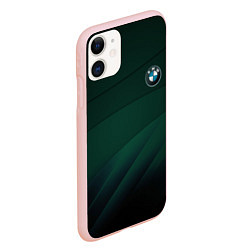 Чехол iPhone 11 матовый GREEN BMW, цвет: 3D-светло-розовый — фото 2