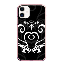 Чехол iPhone 11 матовый TEAM WALHALLA DRAKEN TATTOO TOKYO REVENGERS, цвет: 3D-светло-розовый