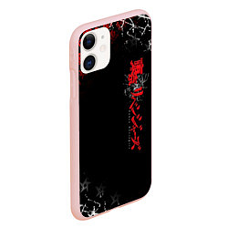 Чехол iPhone 11 матовый TOKYO REVENGERS RED STYLE TEAM, цвет: 3D-светло-розовый — фото 2