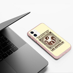 Чехол iPhone 11 матовый Led Zeppelin - Texas International Pop Festival 19, цвет: 3D-светло-розовый — фото 2