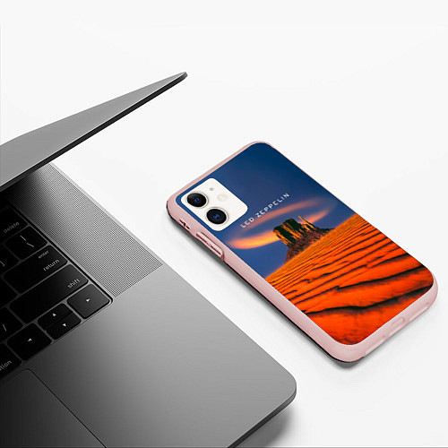 Чехол iPhone 11 матовый Led Zeppelin коллекционное / 3D-Светло-розовый – фото 3