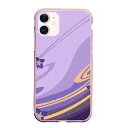 Чехол iPhone 11 матовый БААЛ СЁГУН РАЙДЕН, цвет: 3D-светло-розовый