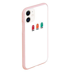 Чехол iPhone 11 матовый Ghost Spook, цвет: 3D-светло-розовый — фото 2